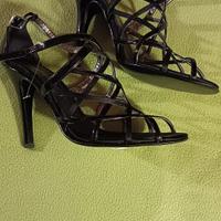 Scarpa  sandalo décolleté nera