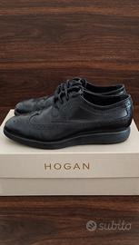 Hogan Stringate Brogue Nere Unisex 38.5 