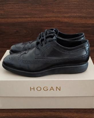 Hogan Stringate Brogue Nere Unisex 38.5 