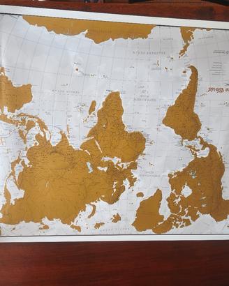 mappa del mondo da grattare 84x59 - arredo, chic