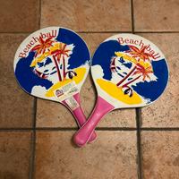 Racchette spiaggia legno vintage