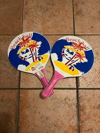 Racchette spiaggia legno vintage