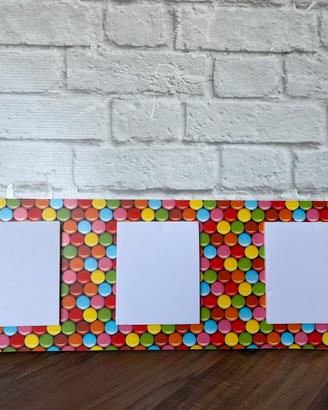 Cornice Portafoto per tre Polaroid o Instax Wide