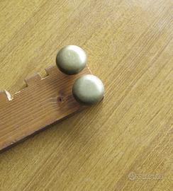 2 maniglie in ottone a pomello pieno per mobili va