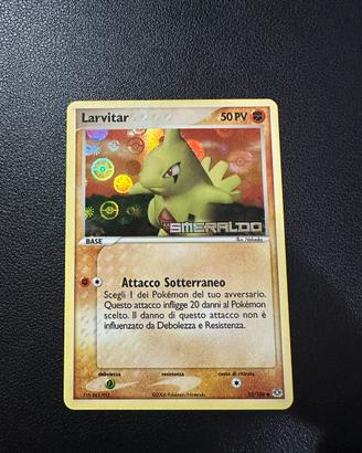 Larvitar 52/106 ex smeraldo holo stamped pokemon