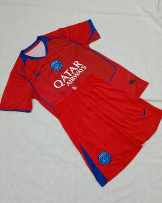 Completo PSG 2025/26 Nike Third rosso taglia M nuo