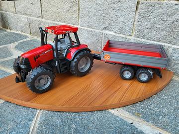 Bruder Massey Ferguson 7480 con rimorchio gioco