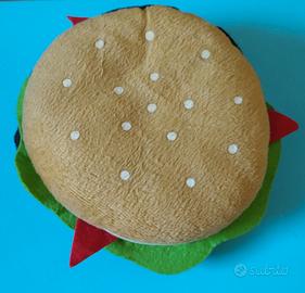 Porta CD Peluche a forma di hamburger 