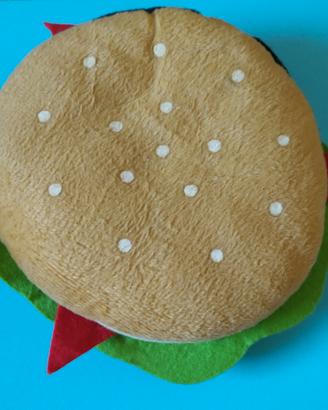 Porta CD Peluche a forma di hamburger 
