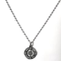 Collana argento 925 con ciondolo rosa dei venti 