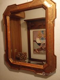 specchio antico in foglia oro