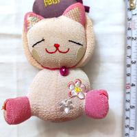 Gatto portafortuna portachiavi / pupazzo