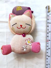 Gatto portafortuna portachiavi / pupazzo