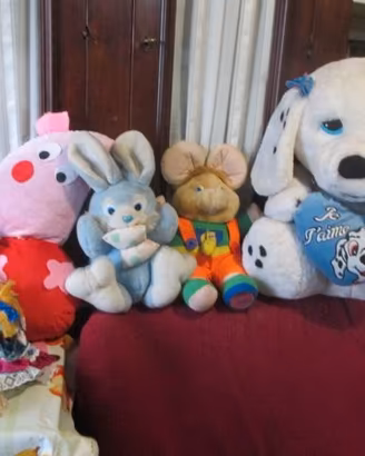 N. 5 pupazzi di peluche e di stoffa(E 5/ 6/7/9/10)