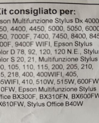 19 Cartucce Compatibili Per Epson Stylus DX4000 