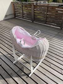 Culla in vimini Clair de Lune