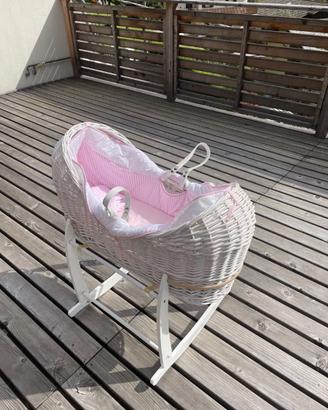 Culla in vimini Clair de Lune