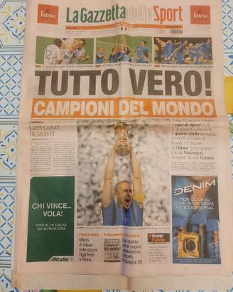 Gazzetta dello Sport 10 Luglio 2006