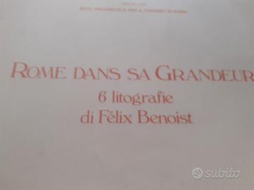 STAMPE OTTOCENTESCHE  ROME DANS SA  GRANDEUR
