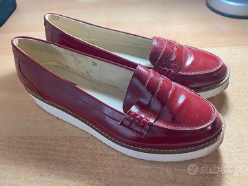 MOCASSINI DONNA PARKABUE - Scarpe n. 38 - Rosse