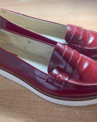MOCASSINI DONNA PARKABUE - Scarpe n. 38 - Rosse