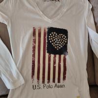 Maglia cotone donna manica lunga M