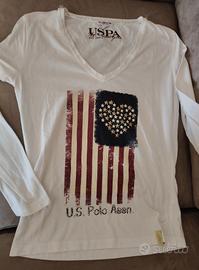 Maglia cotone donna manica lunga M