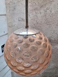 lampada a sospensione a bolle rosa