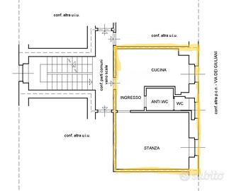 Bilocale 40 mq + cantina appena ristrutturato