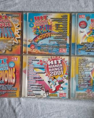 6 CD Hit Mania Dance originali 1999 2000 2001 2002
