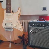 Chitarra elettrica Yamaha e ampli Fender