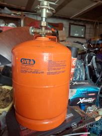 bombola gas 3kg piccola con regolatore pressione 