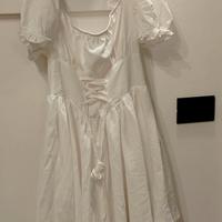 Vestito corto bianco estivo