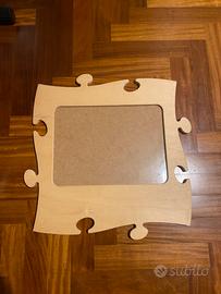 Cornice a forma di puzzle in legno Country Living