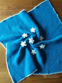 Copertina neonato 100% lana