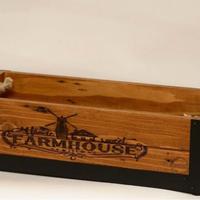 Cassetta ferro e legno stile retrò industriale