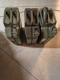 Taniche in metallo per carburante da litri 20