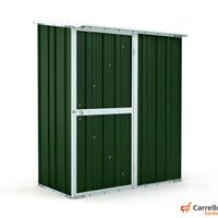 Casetta box giardino Acciaio 155x100 verde scuro