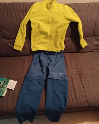 Pantaloncini e maglia da montagna per bimbo/a