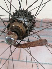 Ruota bici epoca mozzo Michelin