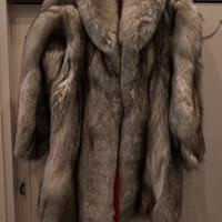 Pelliccia volpe argentata anni 80 made in italy