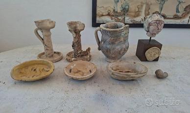 Set 8 antichi reperti vintage