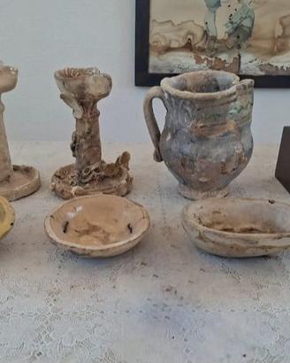 Set 8 antichi reperti vintage
