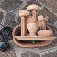 Fontanella in terracotta per interno/giardino