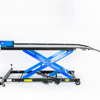 Ponte moto 450 kg sollevatore idraulico - blu