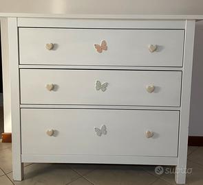 🦋 Cassettiera IKEA bianca 3 cassetti – 70 €