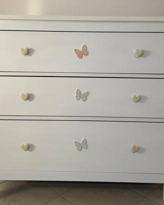 🦋 Cassettiera IKEA bianca 3 cassetti – 70 €