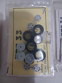 cerchi completi ricambio tron 1/43 ferrari gto