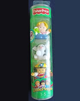 Fisher Price Tubetto con 3 personaggi. Vintage.
