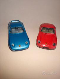 Porsche 928 S4 + 911 Carrera 1:43 Burago Vintage 